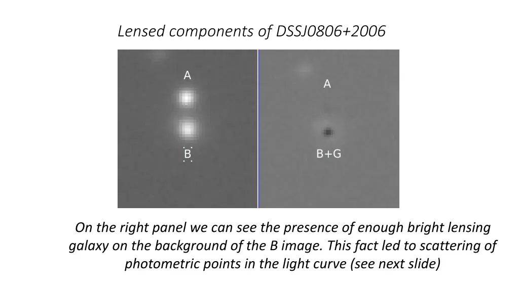 lensed components of dssj0806 2006