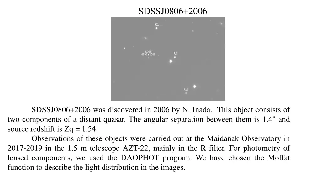 sdssj0806 2006