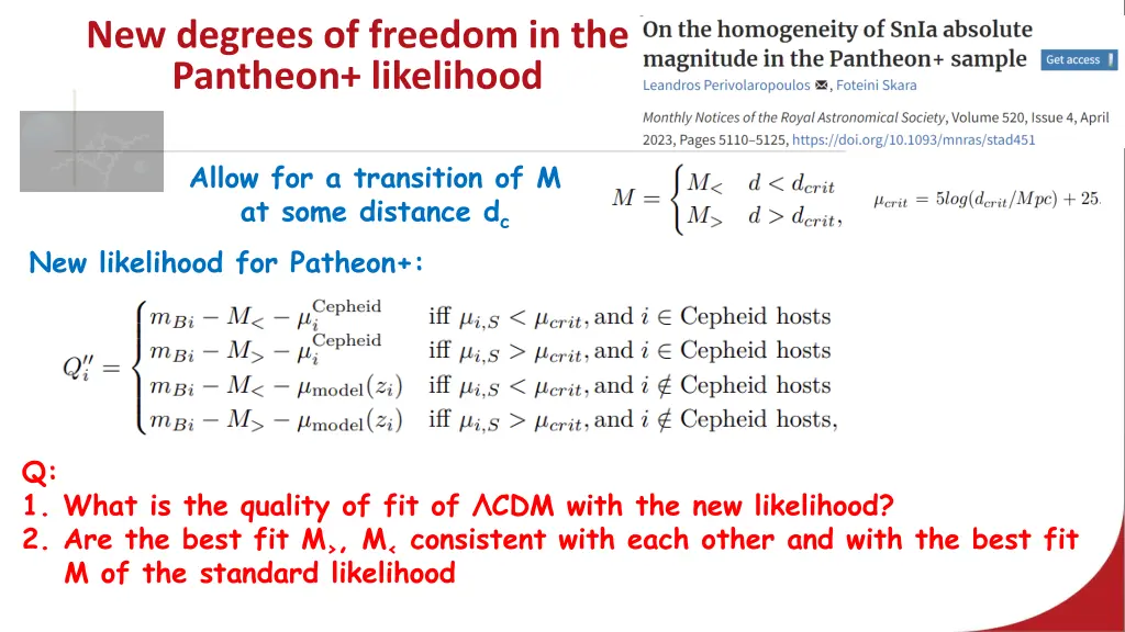 new degrees of freedom in the pantheon likelihood