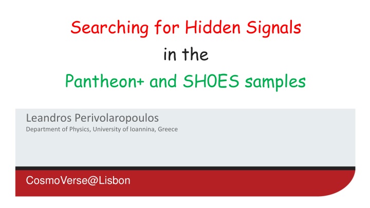 searching for hidden signals in the pantheon