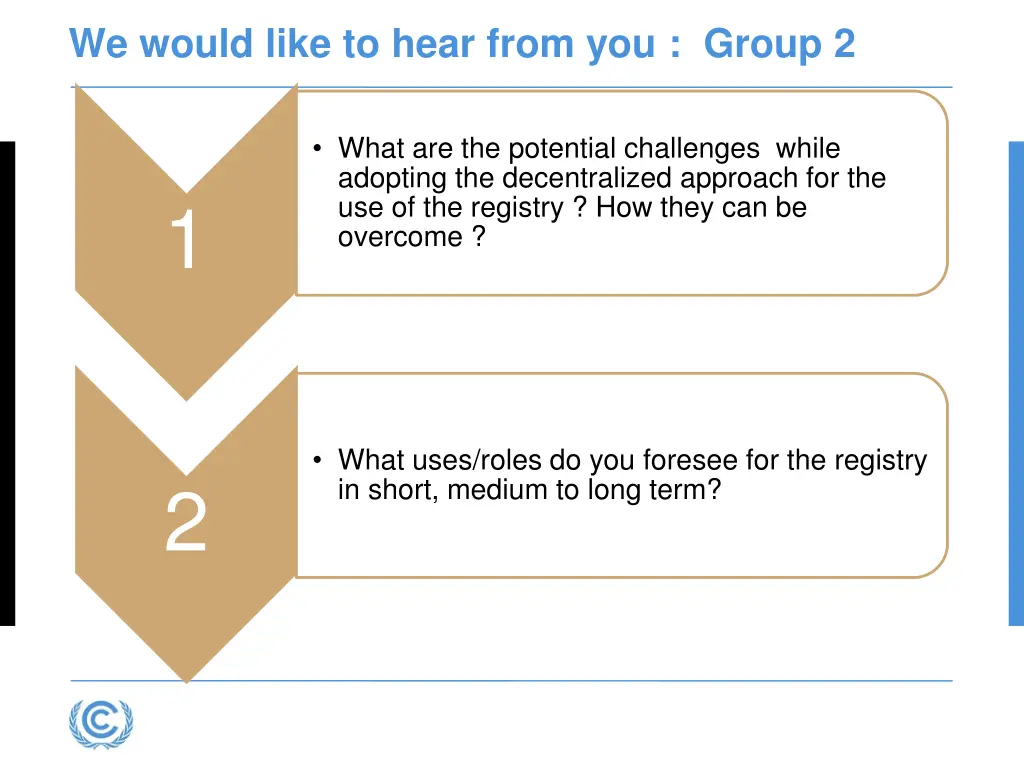 we would like to hear from you group 2