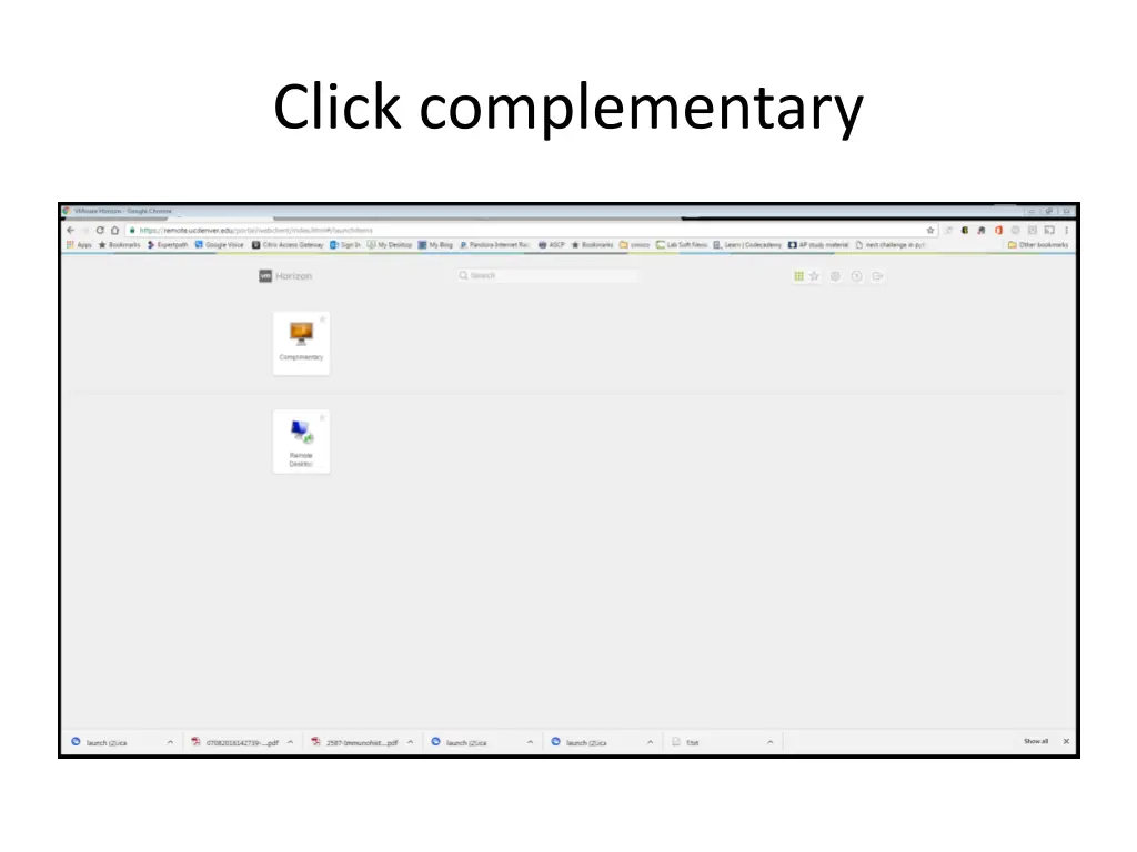 click complementary