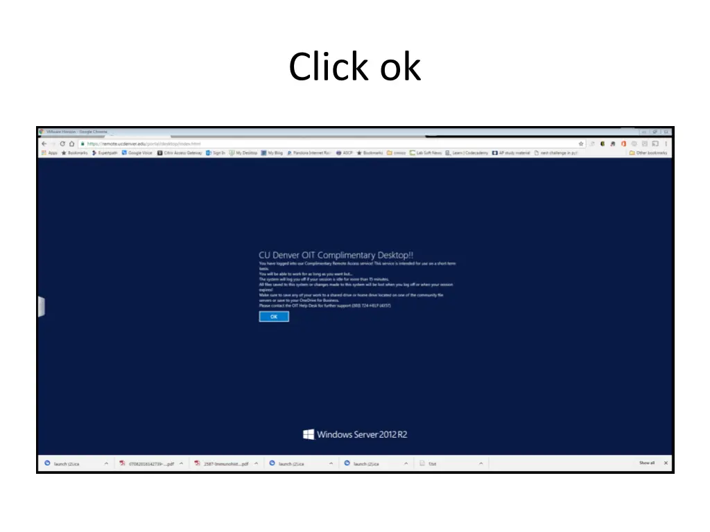 click ok
