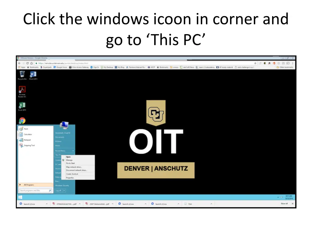 click the windows icoon in corner and go to this