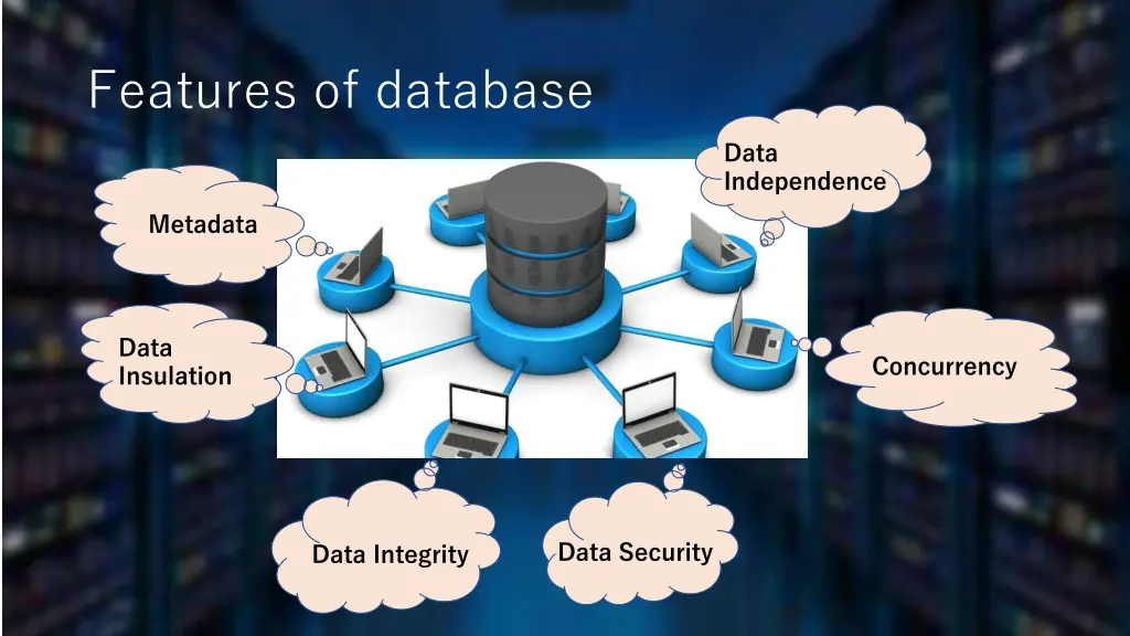 features of database