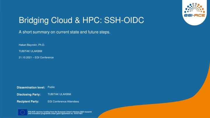 bridging cloud hpc ssh oidc