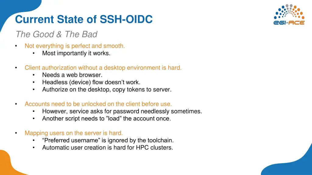 current state of ssh oidc 1