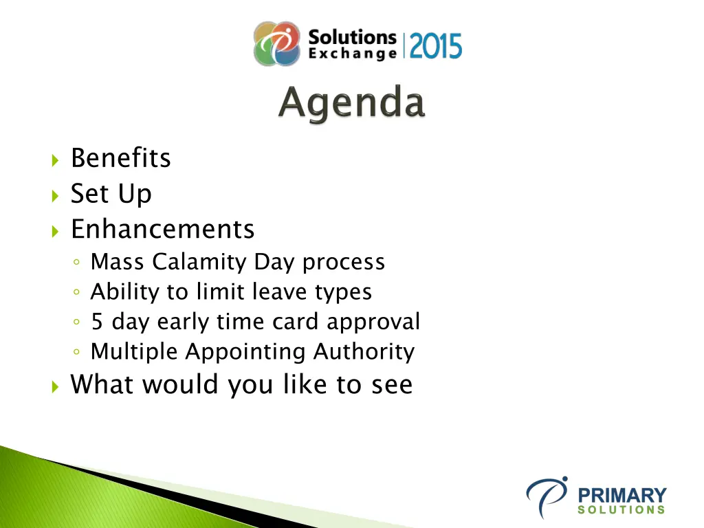 benefits set up enhancements mass calamity