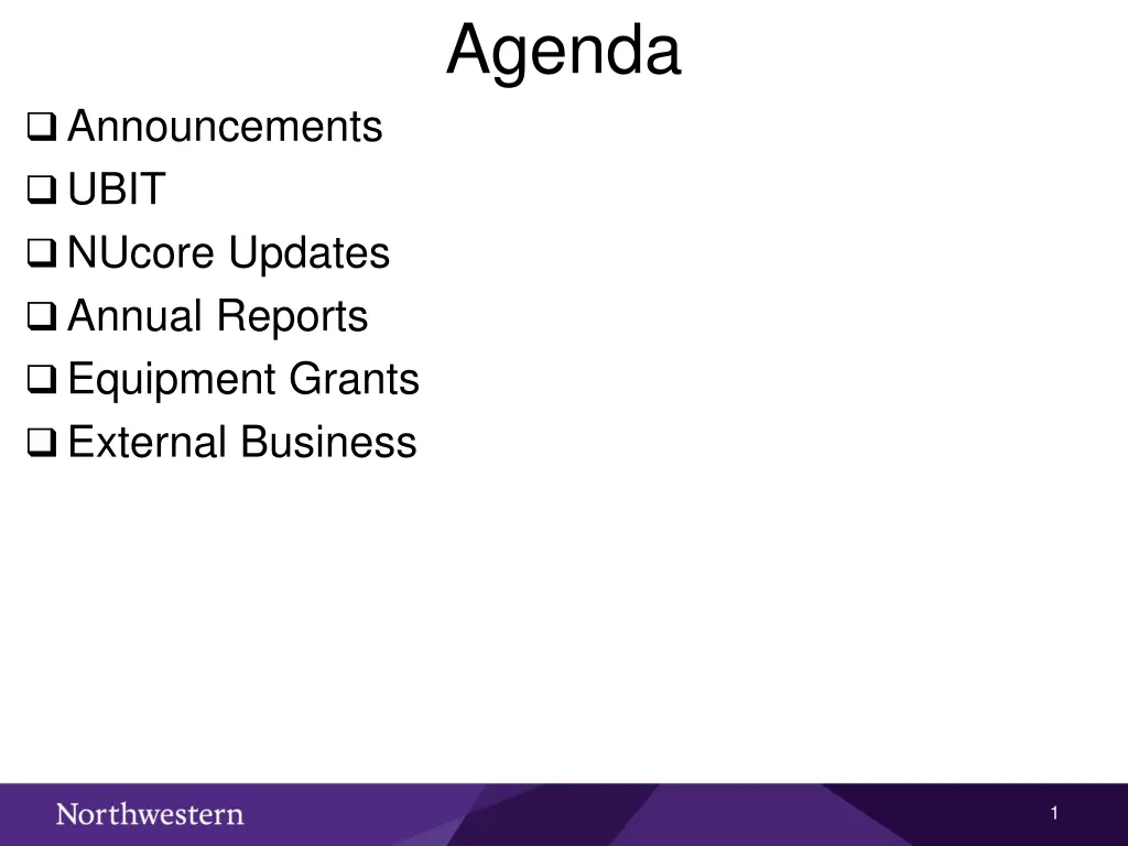 agenda