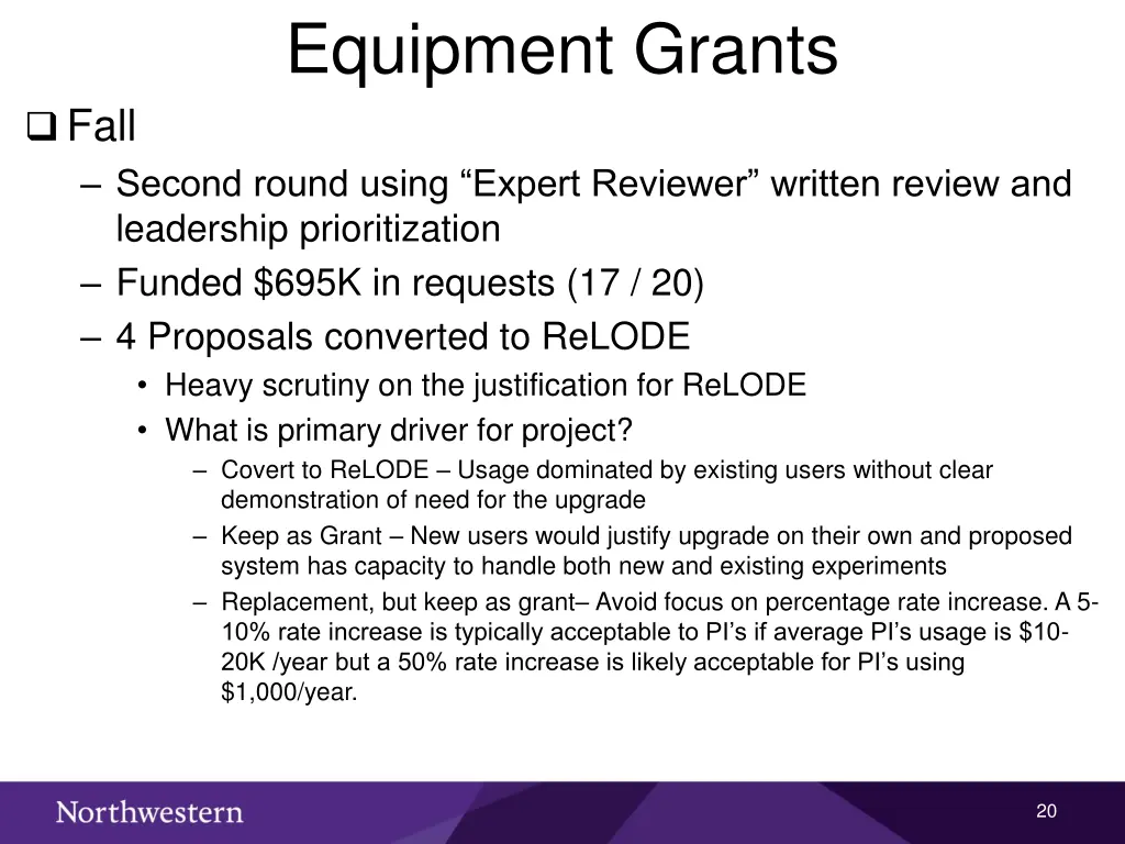 equipment grants