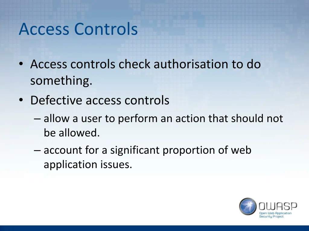 access controls