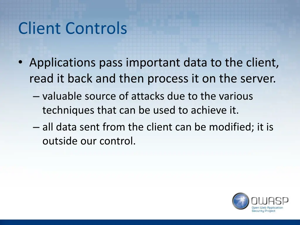 client controls