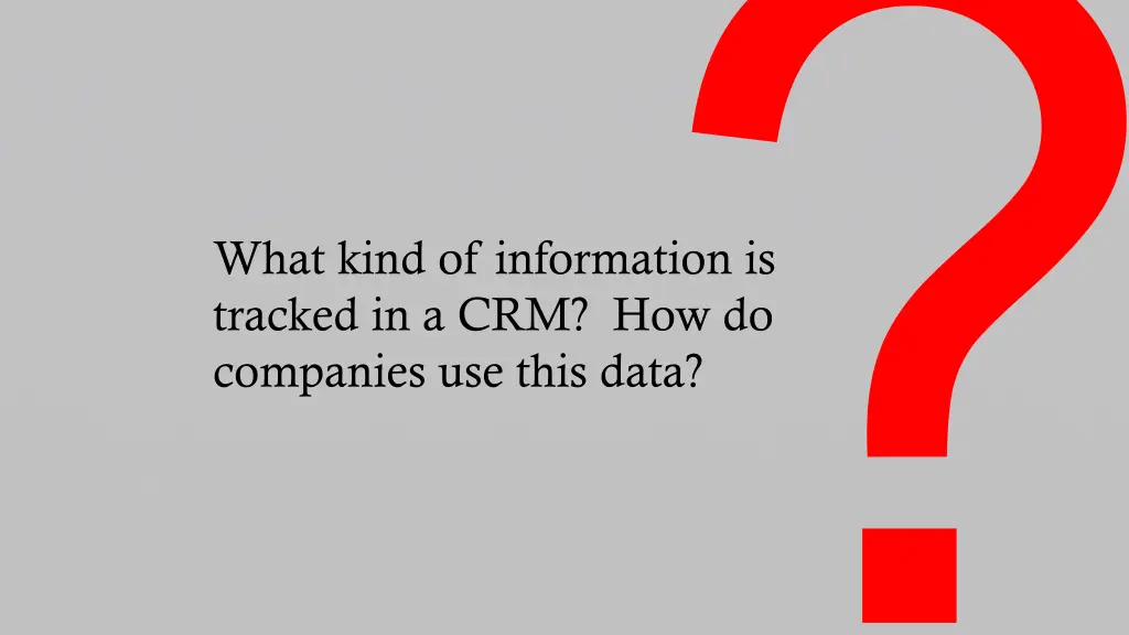 what kind of information is tracked