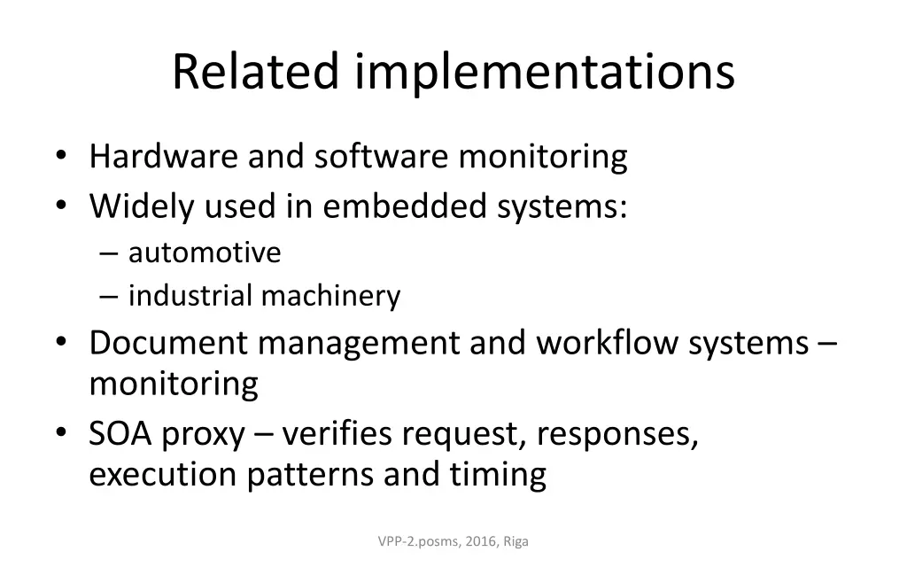 related implementations