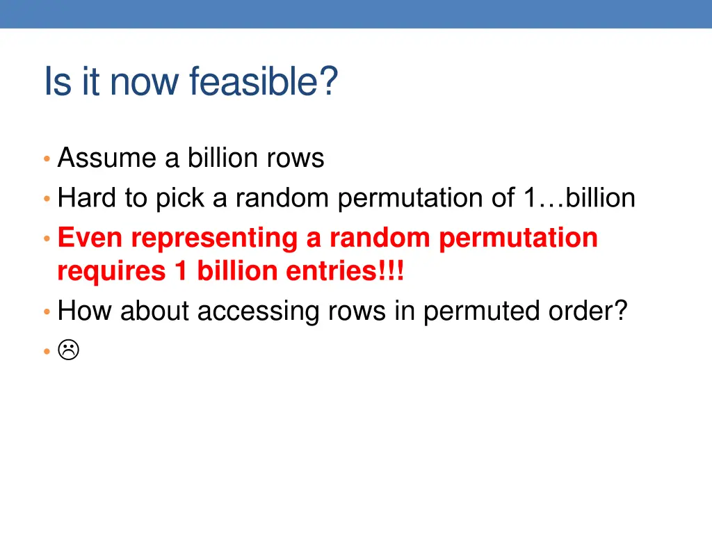 is it now feasible