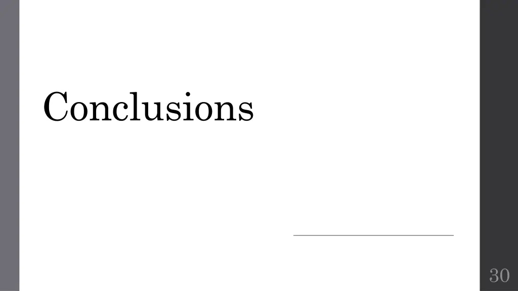 conclusions