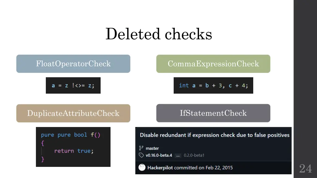 deleted checks