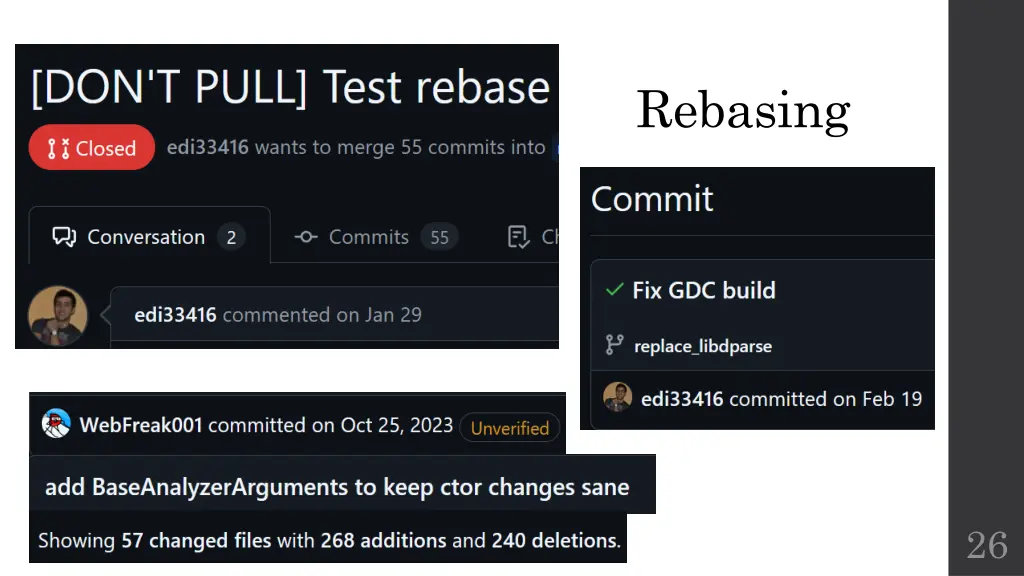 rebasing
