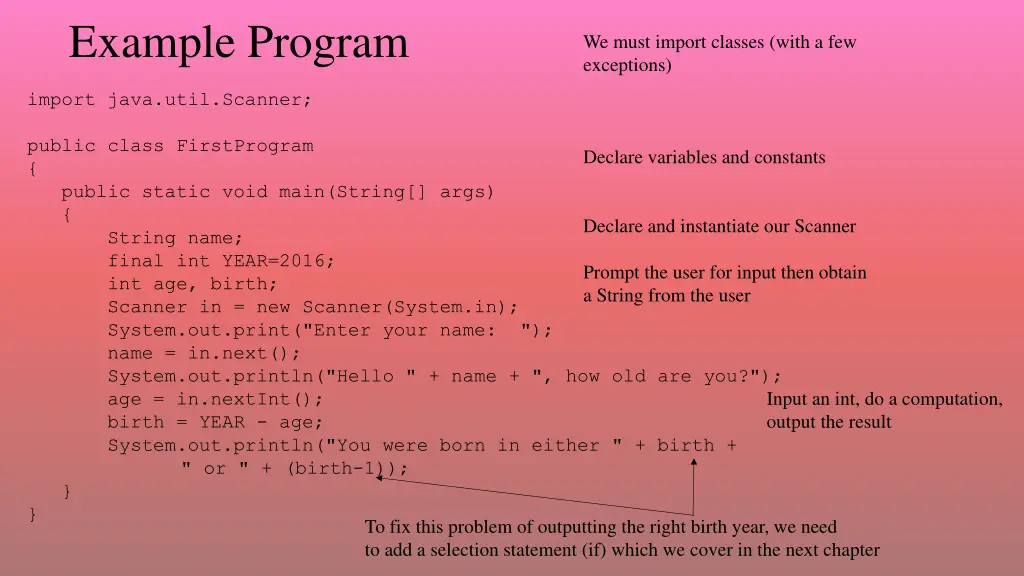 example program