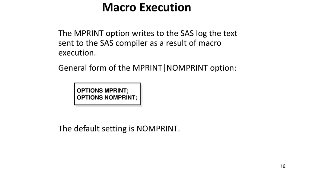 macro execution