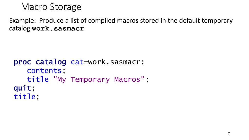 macro storage