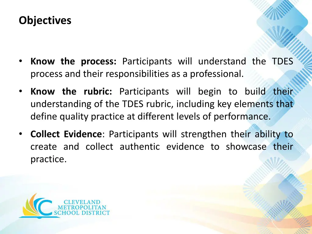 objectives