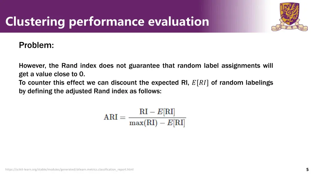 clustering performance evaluation 1
