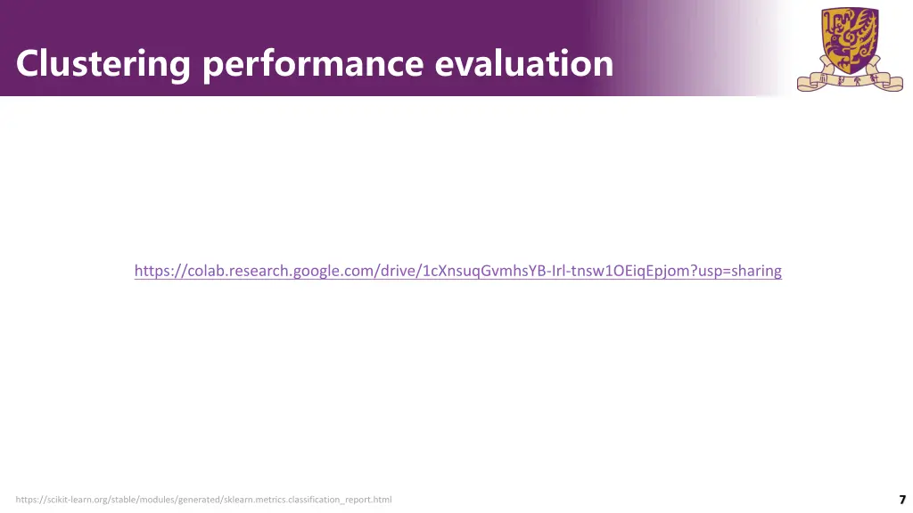 clustering performance evaluation 3