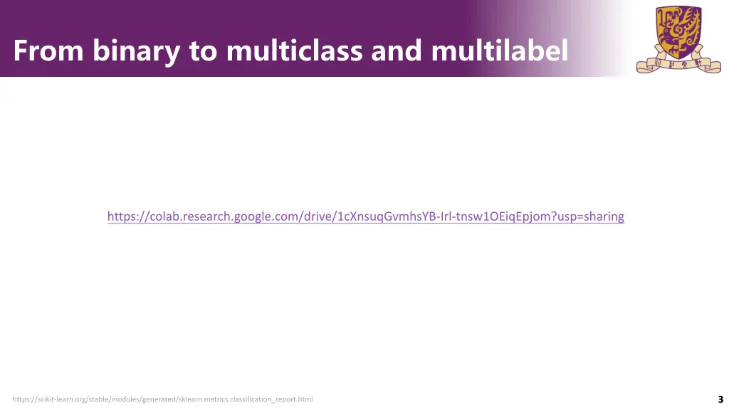 from binary to multiclass and multilabel 1