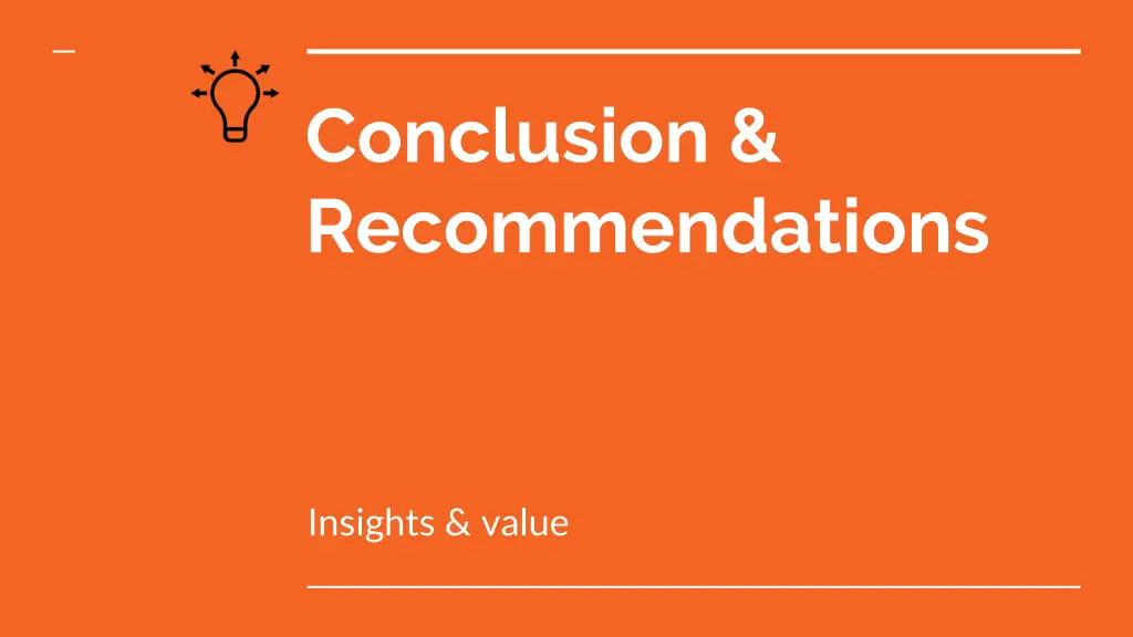conclusion recommendations
