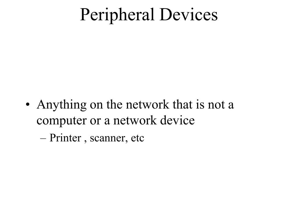 peripheral devices