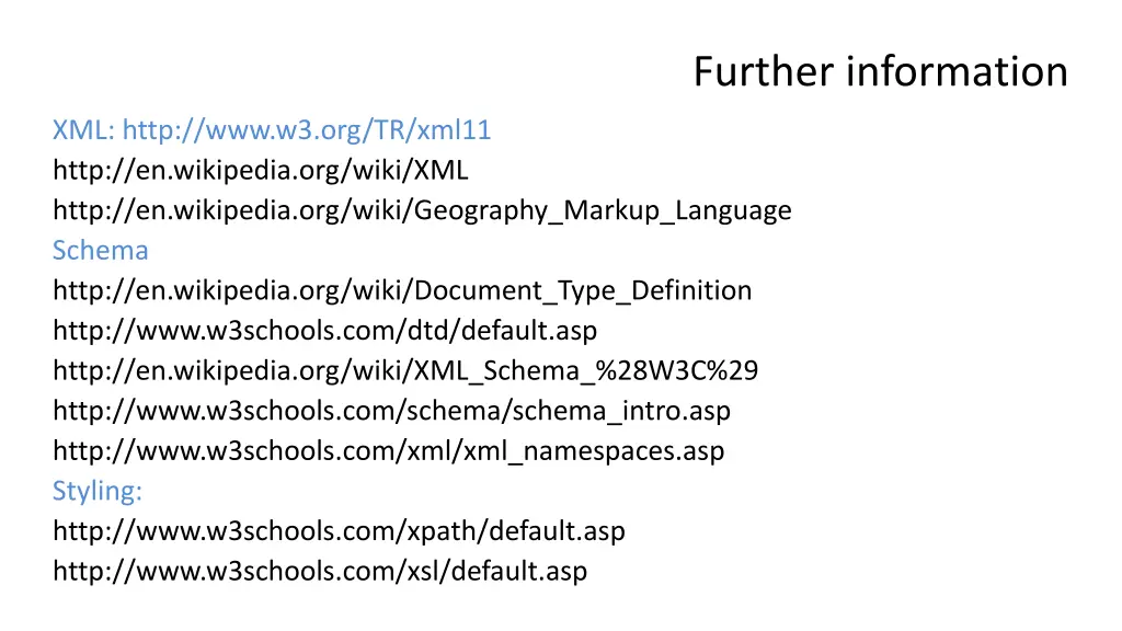 further information