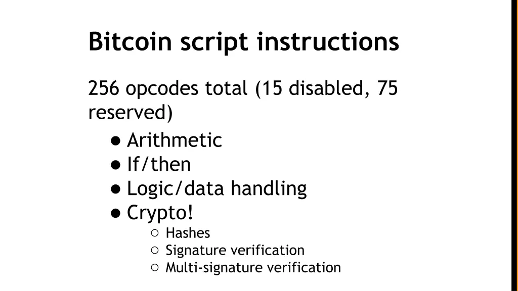 bitcoin script instructions