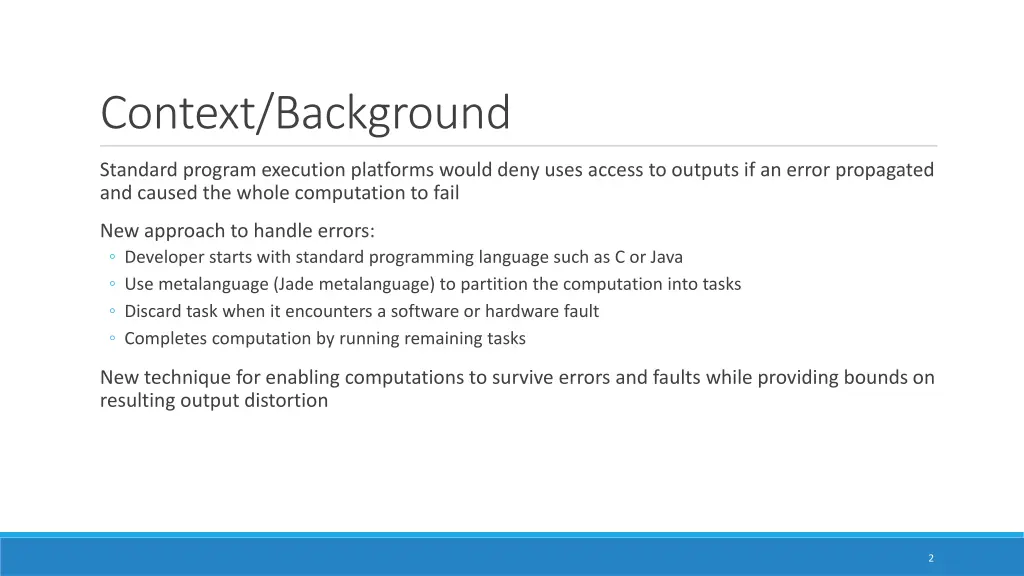 context background