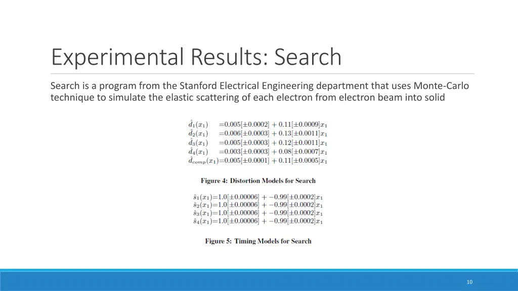 experimental results search