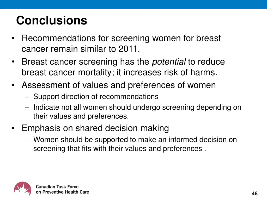 conclusions