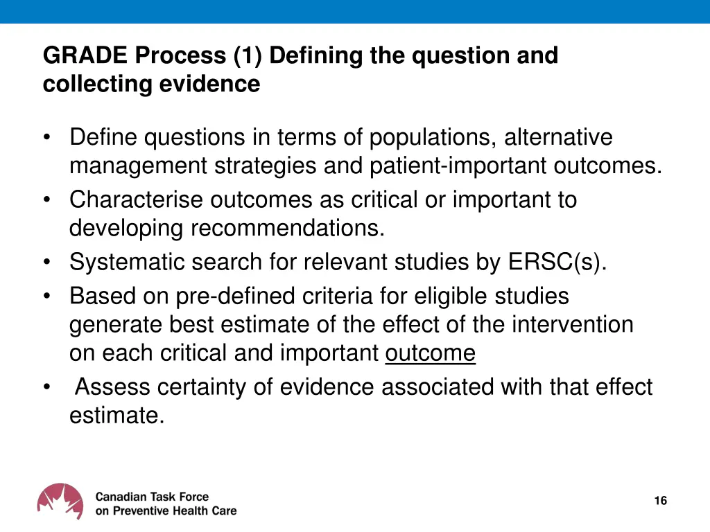 grade process 1 defining the question
