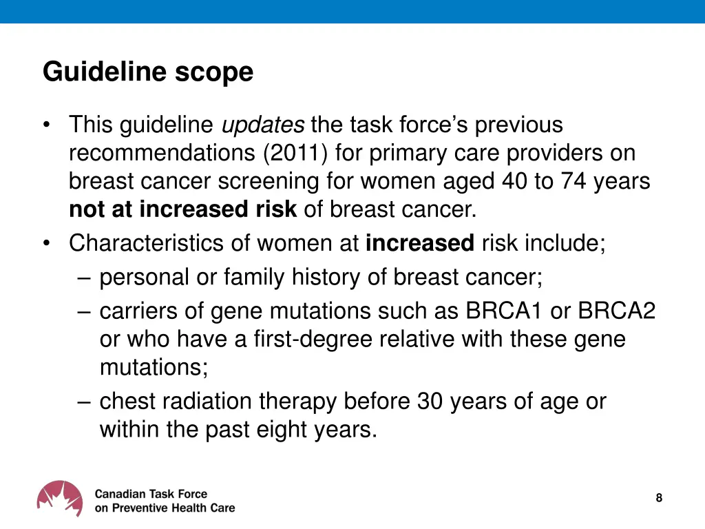 guideline scope
