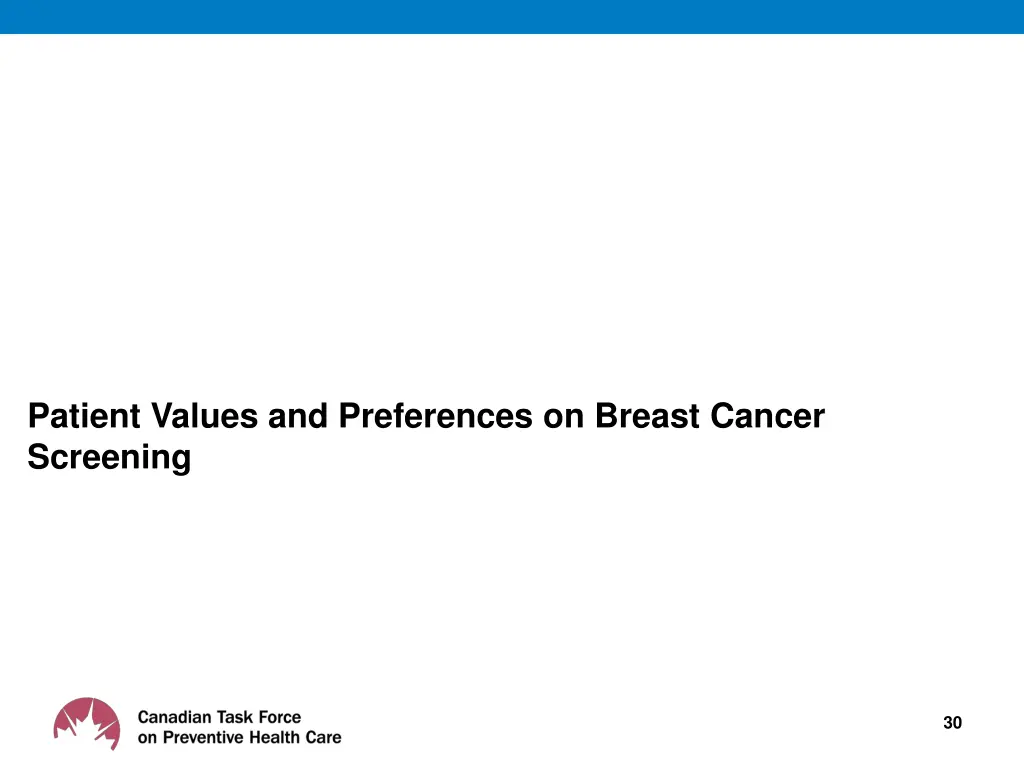 patient values and preferences on breast cancer