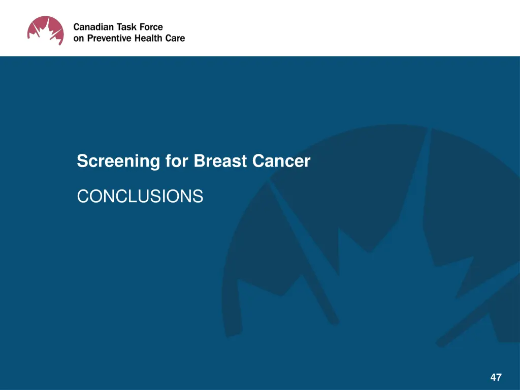 screening for breast cancer 5