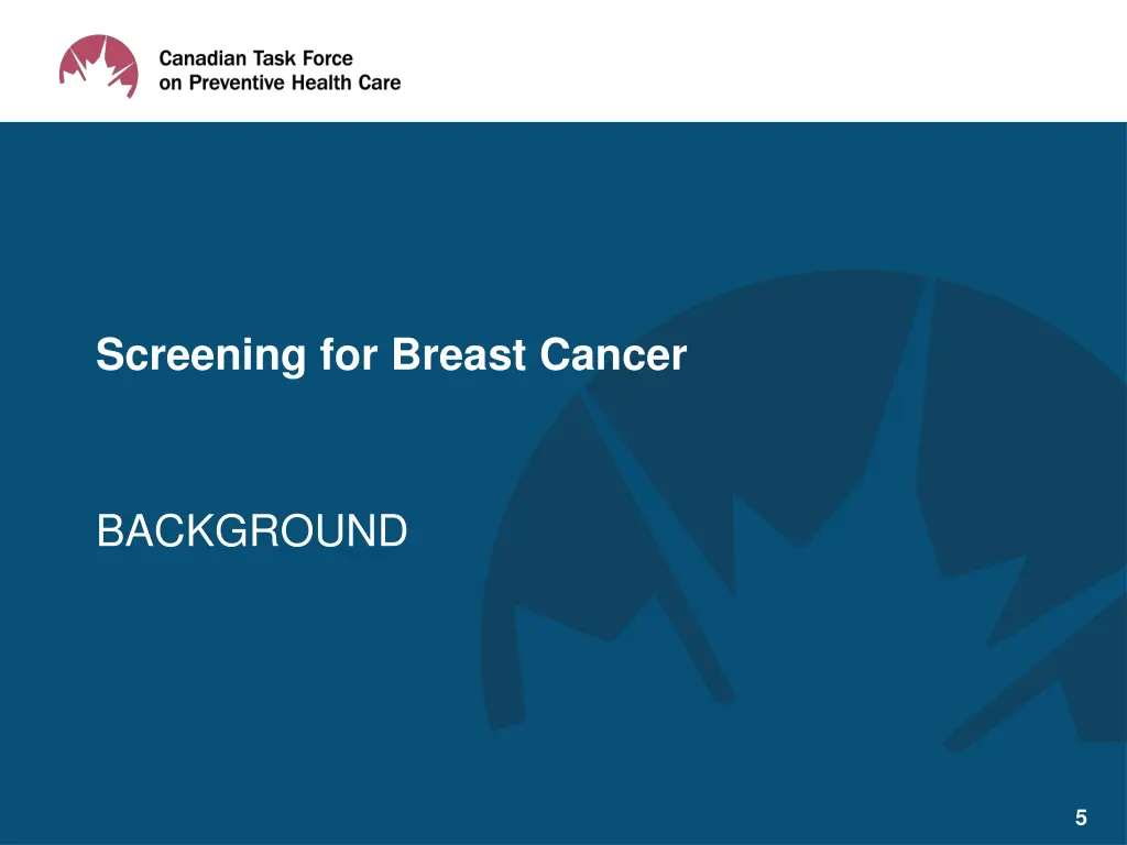 screening for breast cancer