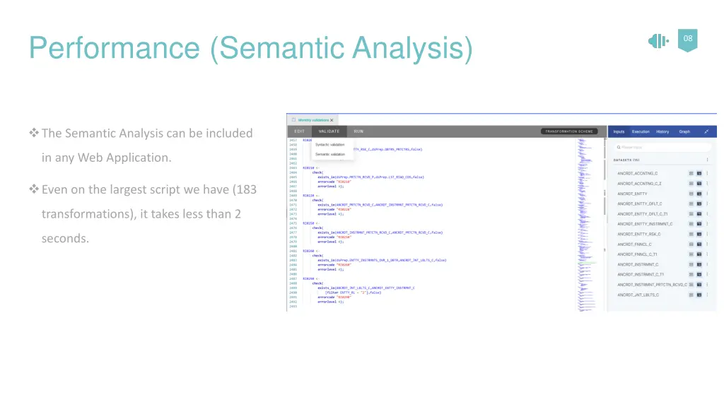 performance semantic analysis