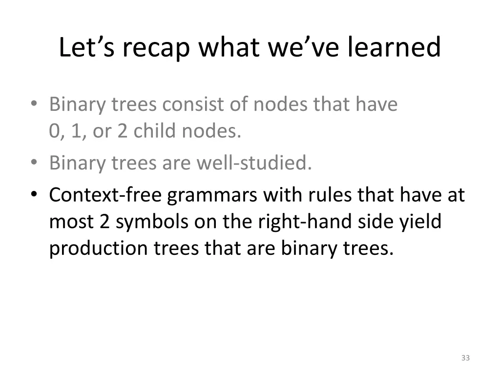let s recap what we ve learned 2
