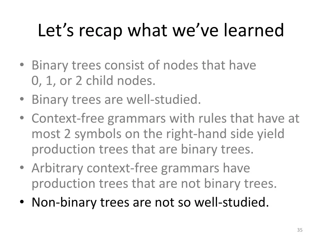 let s recap what we ve learned 4