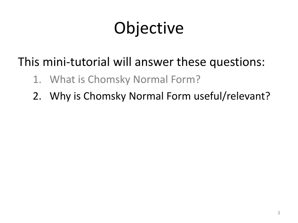 objective 1