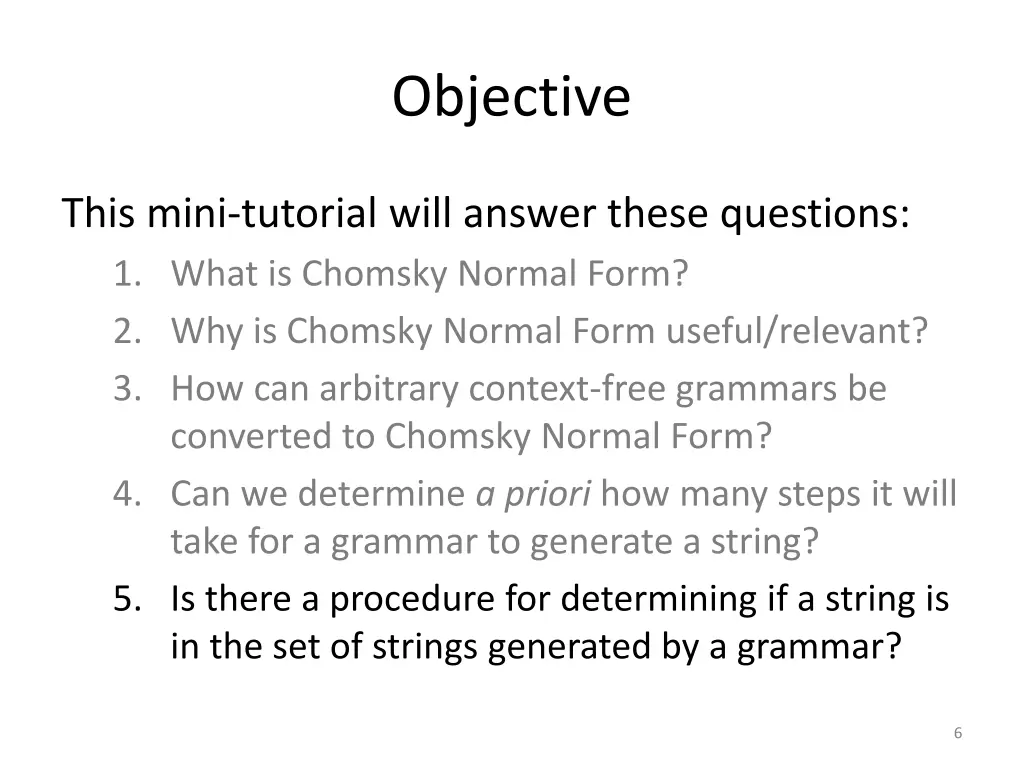 objective 4