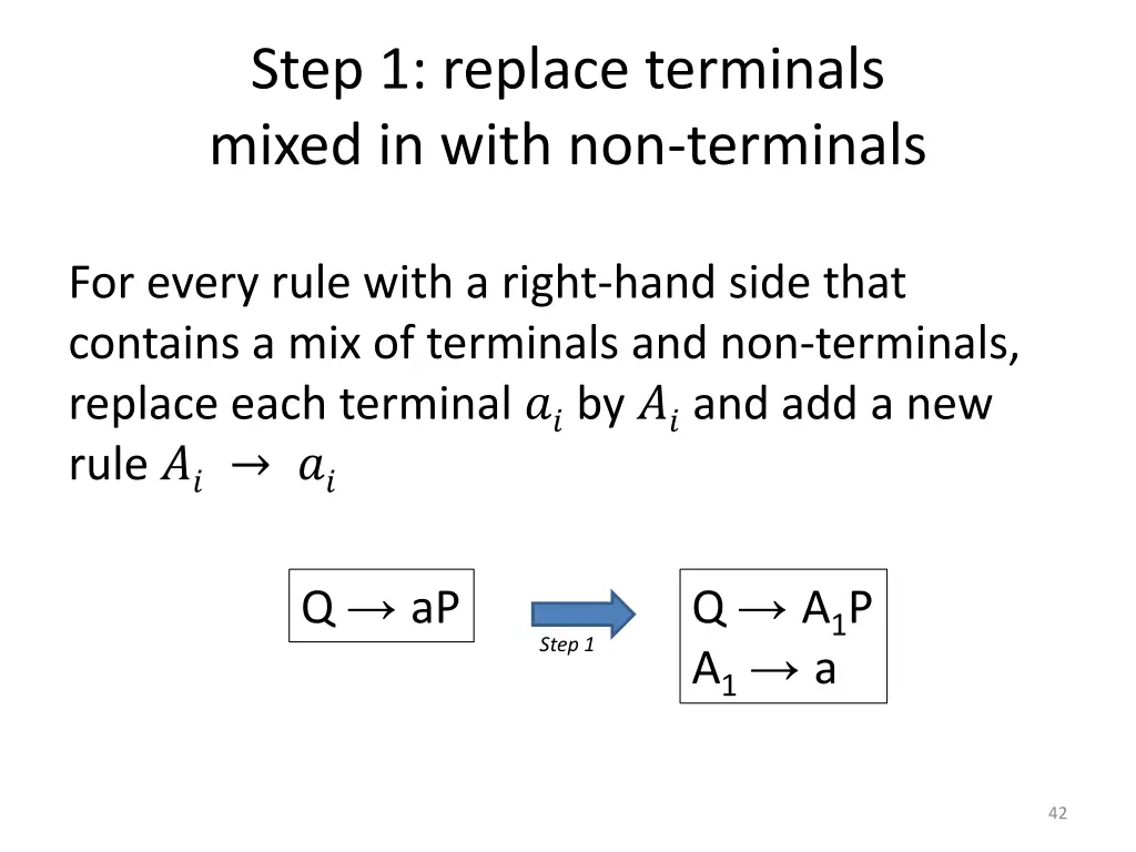 step 1 replace terminals mixed in with