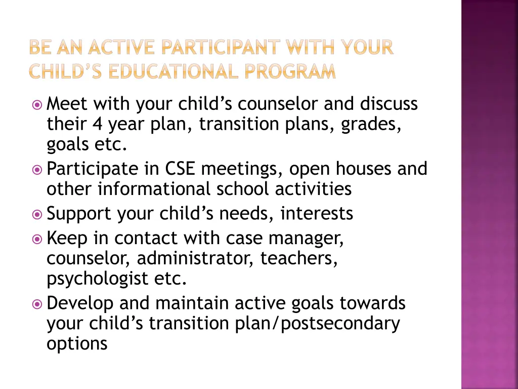 be an active participant with your child