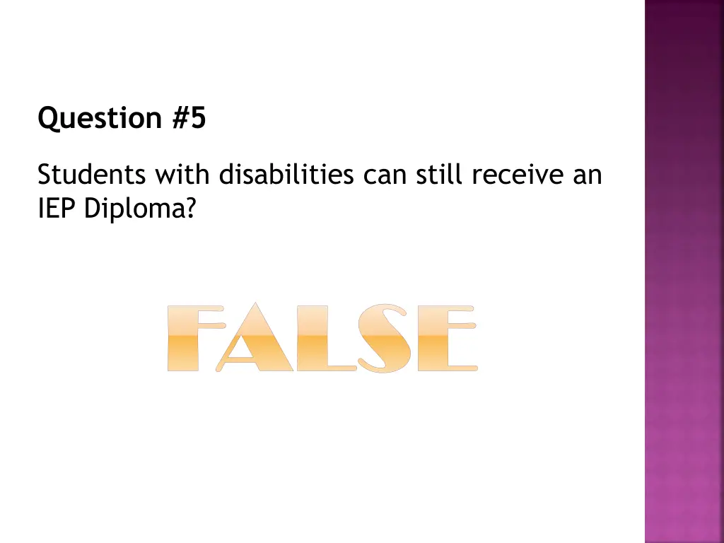 question 5