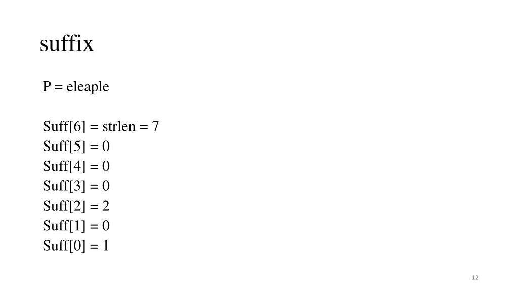 suffix
